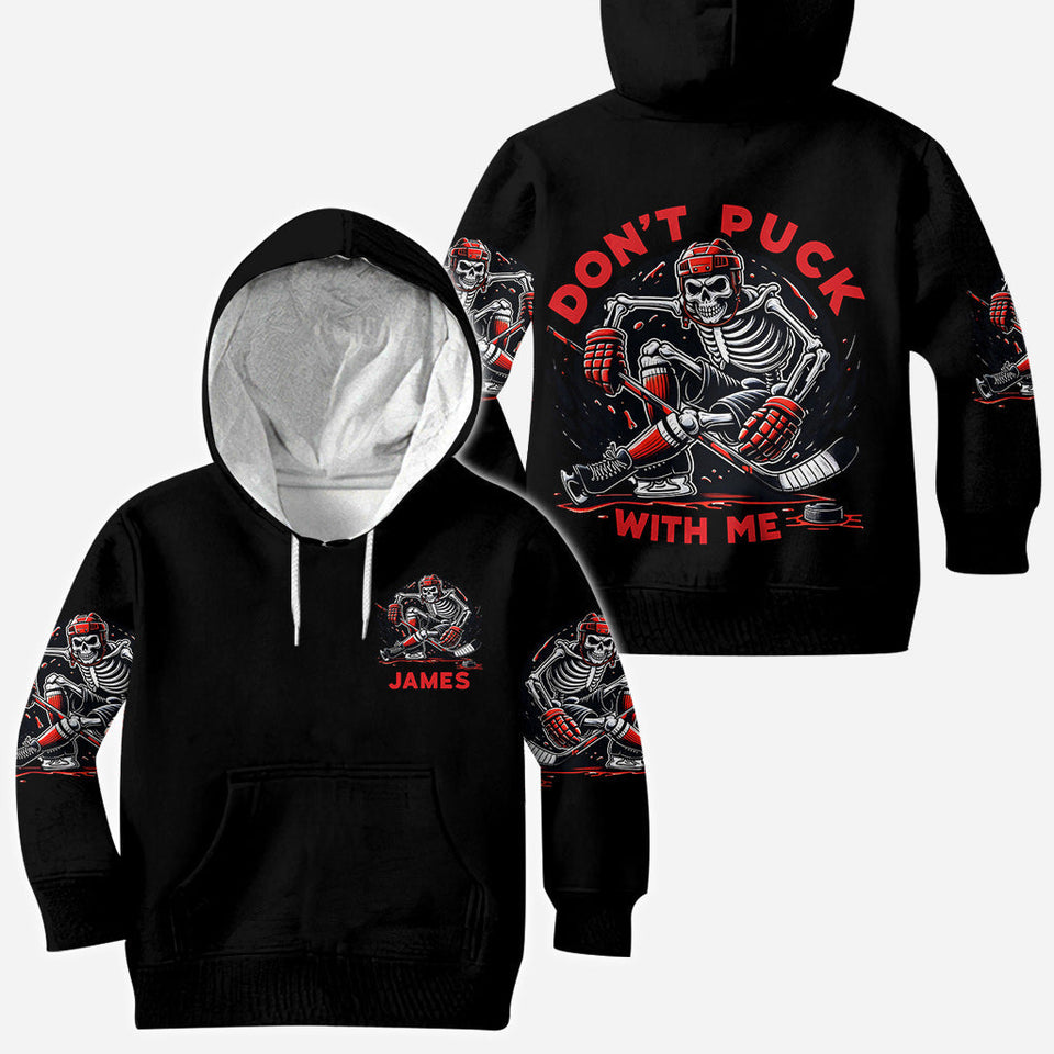 Don't Puck With Me - Personalized Hockey All Over Shirt