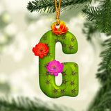 Cactus Letter - Personalized Cactus Ornament