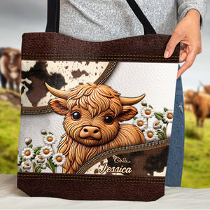 Love Highland Cows - Personalized Tote Bag