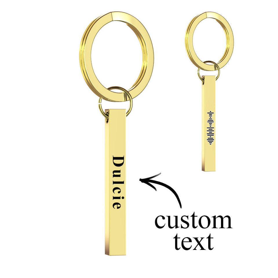 Custom Music Code Bar Music Code Keychain - gift for anyone - Personalized Keychain