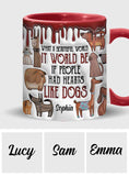 These Dogs - Personalized Dog Accent Mug