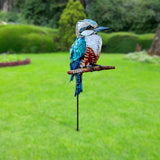 Blue Kookaburra - Personalized Gardening Metal Garden Art