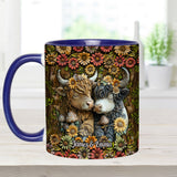 Happy Couple Country Style - Personalized Accent Mug