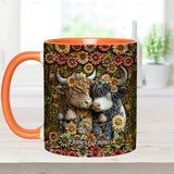 Happy Couple Country Style - Personalized Accent Mug