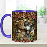 Happy Couple Country Style - Personalized Accent Mug