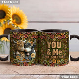 Happy Couple Country Style - Personalized Accent Mug