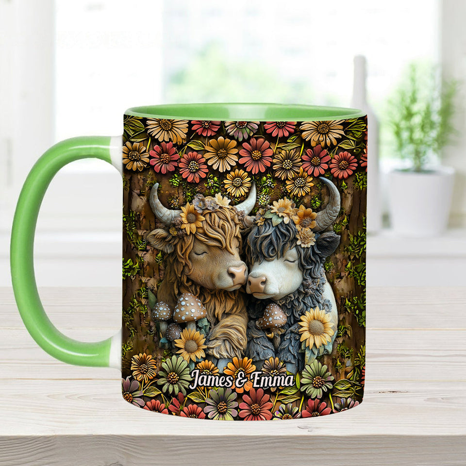 Happy Couple Country Style - Personalized Accent Mug