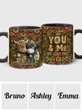 Happy Couple Country Style - Personalized Accent Mug