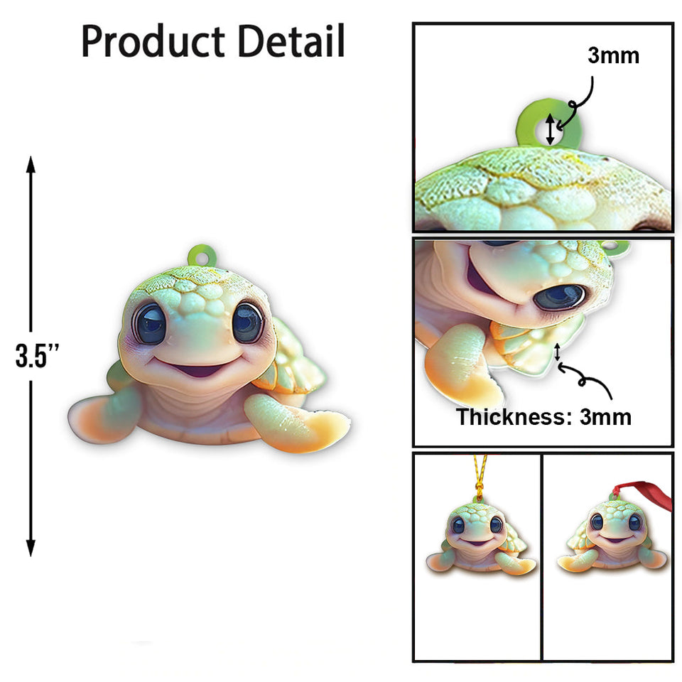 Love Turtles - Turtle Ornament