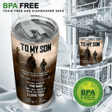 To My Son - Personalized Hunting Tumbler