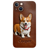 Custom Any Photo - Personalized Dog Leather Phone Case