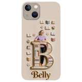 Book Lovers Gift - Personalized Book 3D Embossed Leather Phone Case
