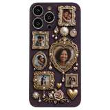 Grandma's Cute Little Museum - Personalized Grandma Leather Phone Case