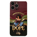 Happy Juneteeth, Black History, Black Pride - Personalized African American 3D Embossed Leather Phone Case