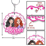 Come On Besties Let's Go Party - Gift for friend - Personalized Transparent Keychain