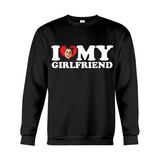 I Love My Hot Girlfriend/ Boyfriend/ Wife/ Husband - Personalized Couple T-shirt And Hoodie