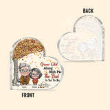 Grow Old Along With Me - Personalized Husband And Wife Custom Shaped Acrylic Plaque