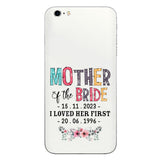 Mother Of The Bride - Personalized Mother Clear Phone Case
