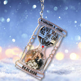 Till The End Of Time - Personalized Husband And Wife Keychain