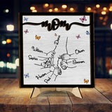 Hold My Hand - Personalized Grandma 2 Layered Wood Sign / Wood Plaque