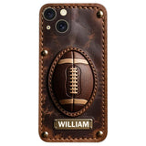 Gameday - Personalized Football Leather Phone Case