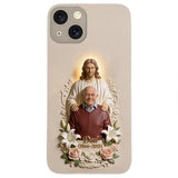 Memorial Gift Idea, Gift for Lost of Loved Ones - Personalized Memorial 3D Embossed Leather Phone Case