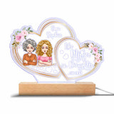 I Love You - Gift for mom, daughter - Personalized Shaped Plaque Light Base