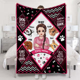 Dog Mom Dog Dad - Personalized Mother's Day Father’s Day Dog Blanket