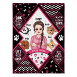 Dog Mom Dog Dad - Personalized Mother's Day Father’s Day Dog Blanket