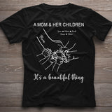 A Mom And Her Children - Personalized Mother's Day Mother T-shirt and Hoodie