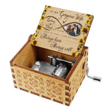 To My Gorgeous Wife - Personalized Couple Couple Hand Crank Music Box