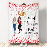 Love You More - Personalized Mother's Day Mother Blanket