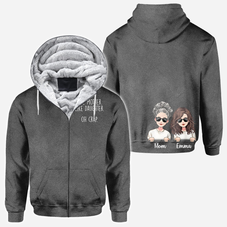 Like Mother Like Daughter - Personalized Mother's Day Mother All Over T-shirt and Hoodie