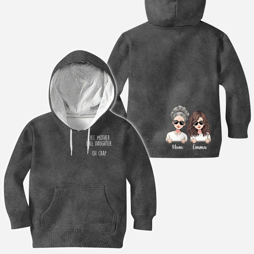 Like Mother Like Daughter - Personalized Mother's Day Mother All Over T-shirt and Hoodie