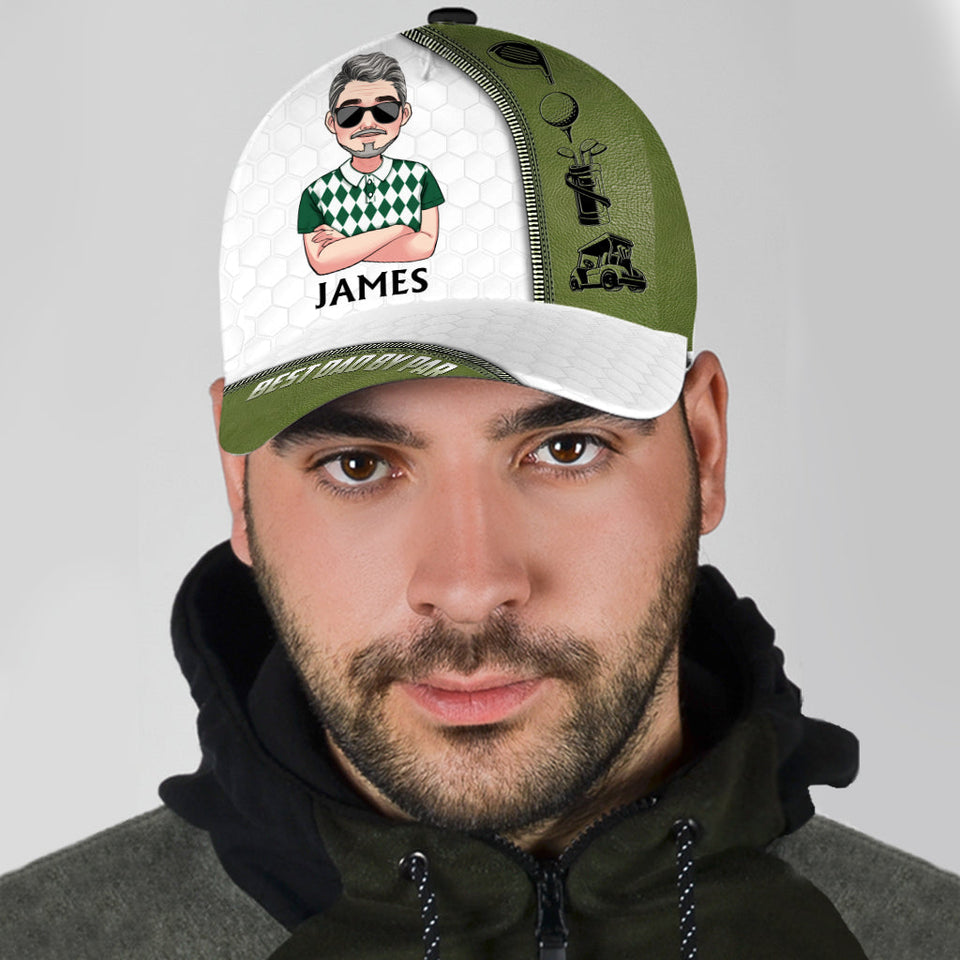 Best Dad By Par - Personalized Golf Classic Cap