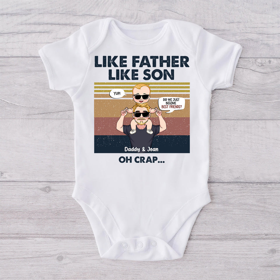 Did We Just Become Best Friends? - Gift for dad, newborn, baby/infant (0-1 year), new dad - Personalized Set