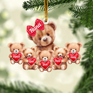 Best Gift For Grandma Ánd Mom - Personalized Grandma Custom Shaped Ornament