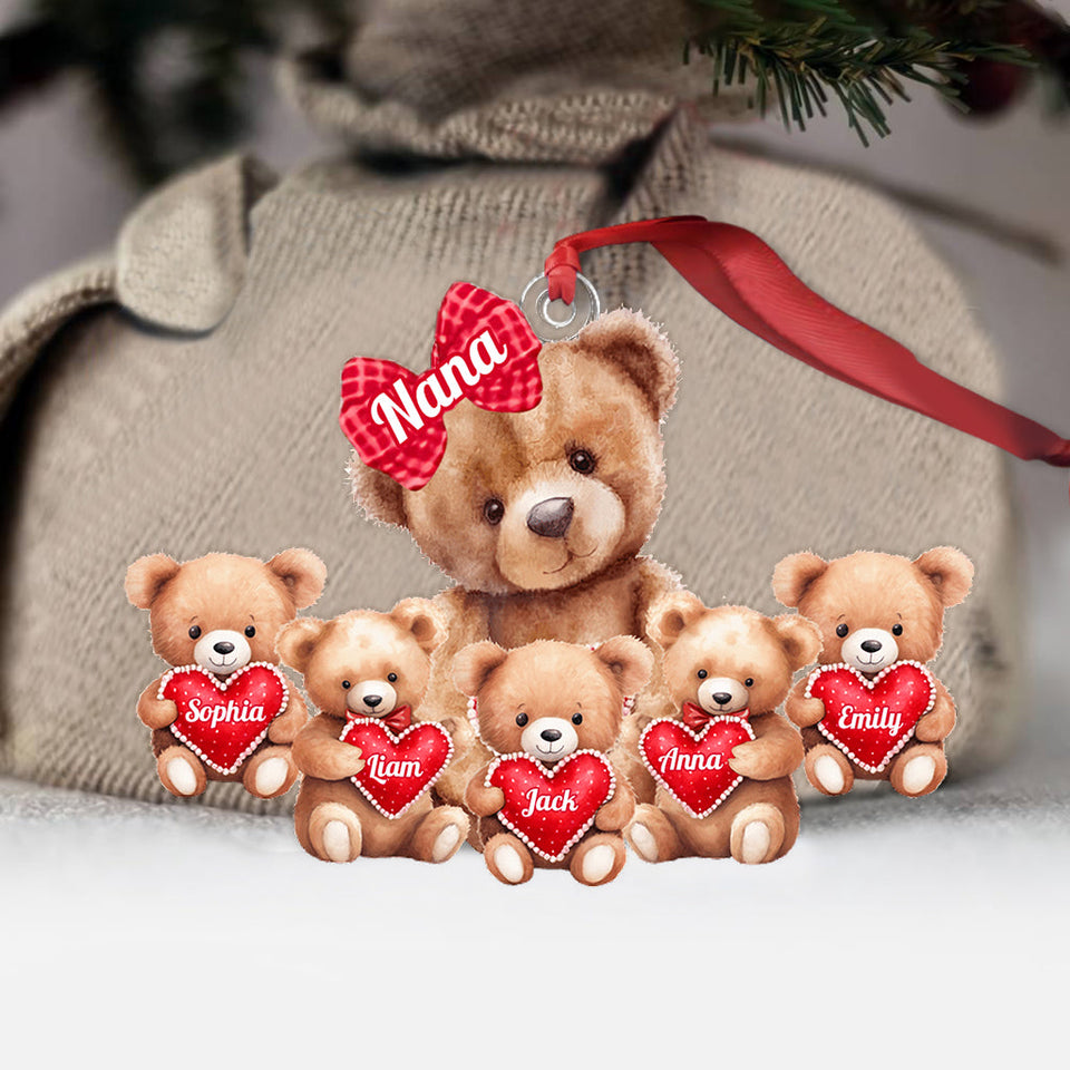 Best Gift For Grandma Ánd Mom - Personalized Grandma Custom Shaped Ornament