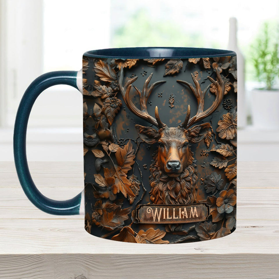 Stunning Deer - Personalized Hunting Accent Mug