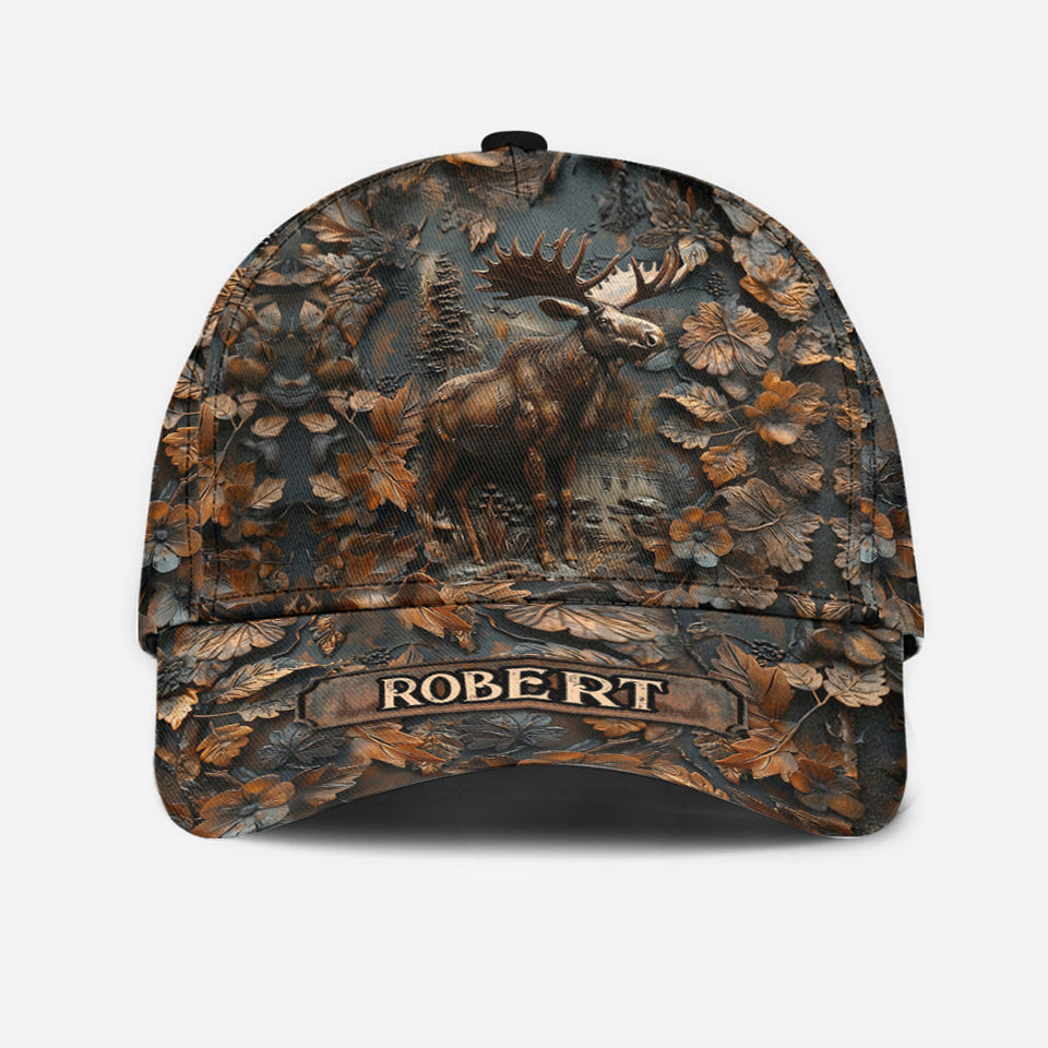 Stunning Moose - Personalized Hunting Classic Cap