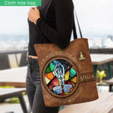 I'm Mostly Peace - Personalized Yoga Tote Bag