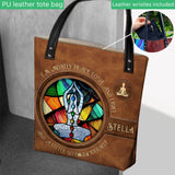 I'm Mostly Peace - Personalized Yoga Tote Bag