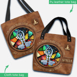 I'm Mostly Peace - Personalized Yoga Tote Bag