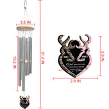 God Blessed The Broken Road - Personalized Hunting Wind Chime