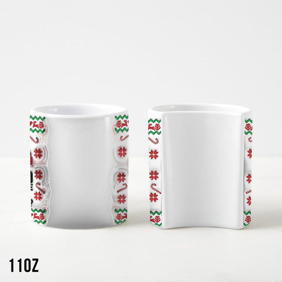 Bend Over And I Will Show You - Personalized Couple Matching Heart Handle Mug
