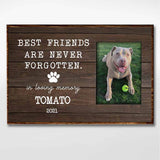 Best Friends Are Never Forgotten - Personalized Dog Poster 102021