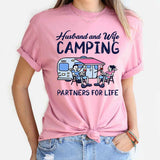 Husband And Wife Camping Partners For Life - Camping T-shirt and Hoodie 112021