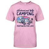 Husband And Wife Camping Partners For Life - Camping T-shirt and Hoodie 112021