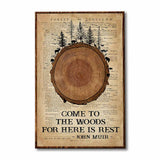 Come To The Woods - Camping Poster 112021