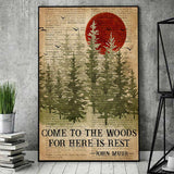 Come To The Woods - Camping Poster 1121